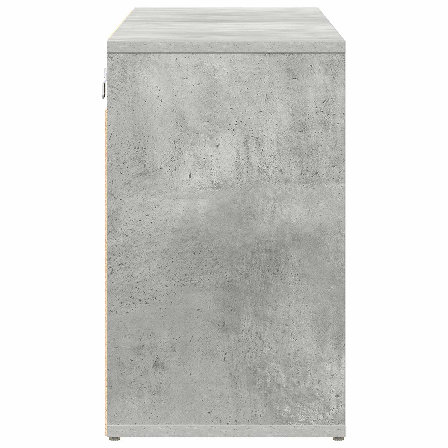 Shoe Cabinet 103 x 30 x 51 cm Engineered Wood Concrete grey
