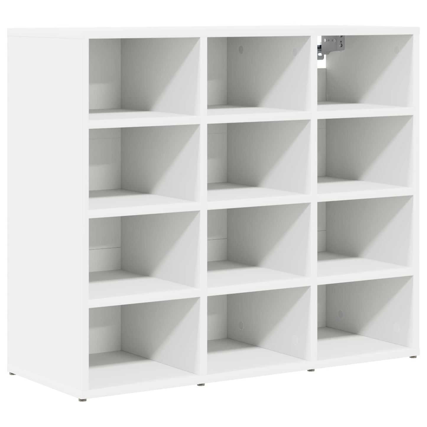 Shoe Cabinet with Shelf White 77.5 x 30 x 67 cm Engineered Wood