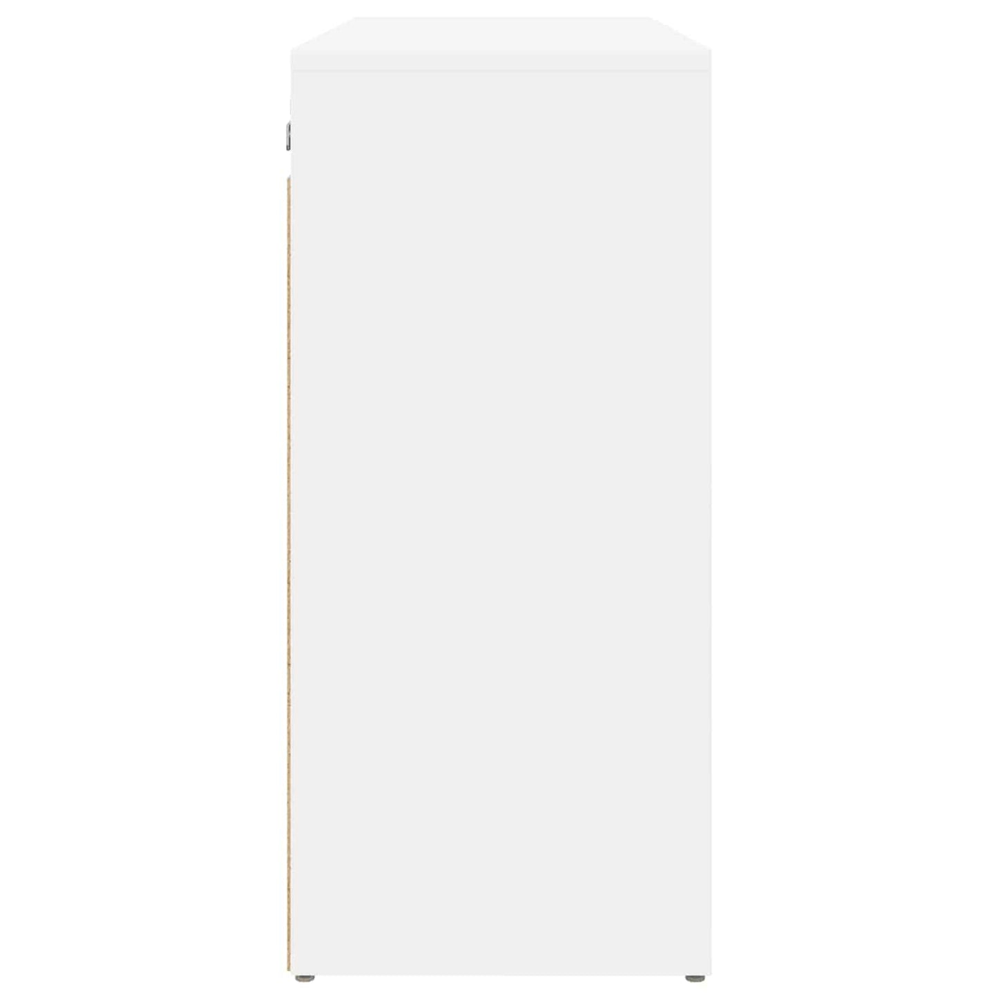Shoe Cabinet with Shelf White 77.5 x 30 x 67 cm Engineered Wood