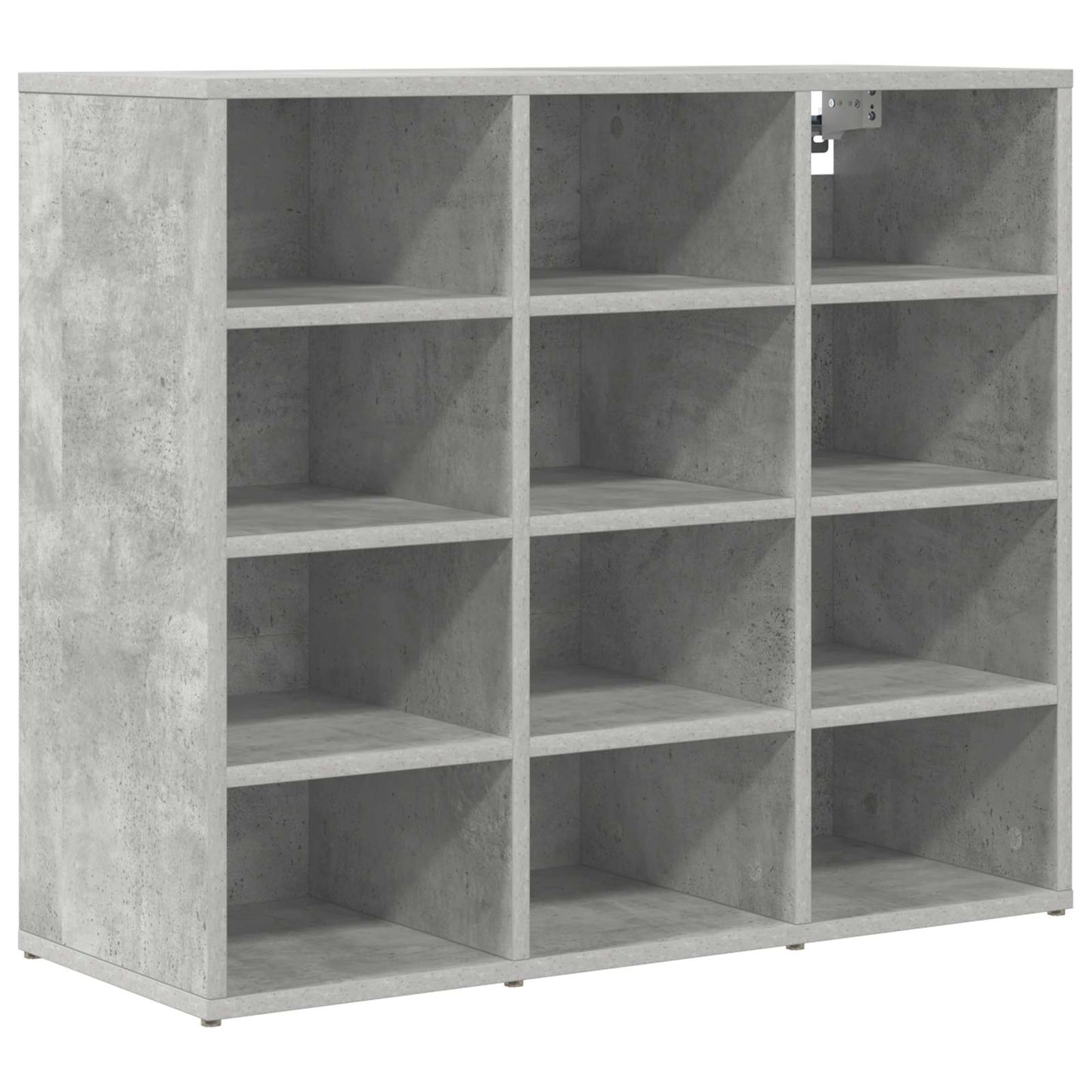 Shoe Cabinet 77.5 x 30 x 67 cm Engineered Wood Concrete grey