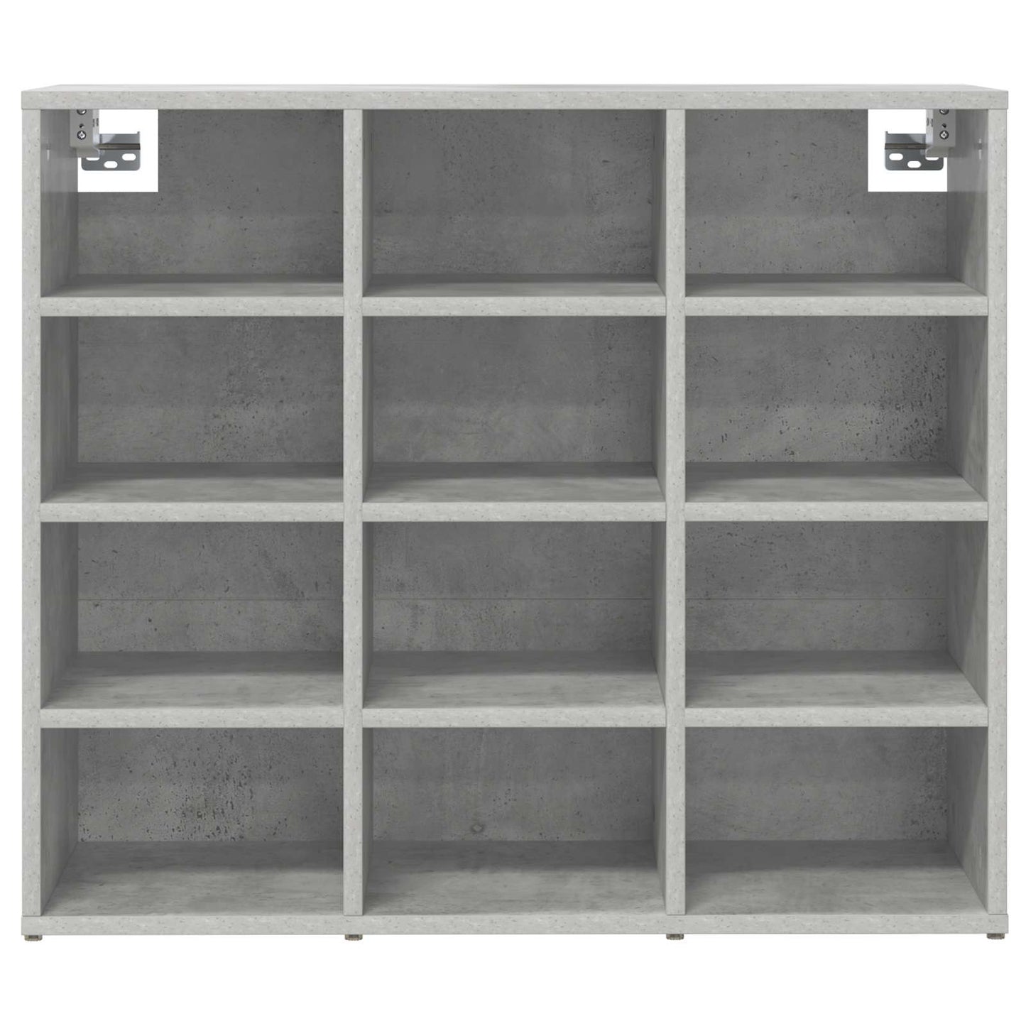 Shoe Cabinet 77.5 x 30 x 67 cm Engineered Wood Concrete grey