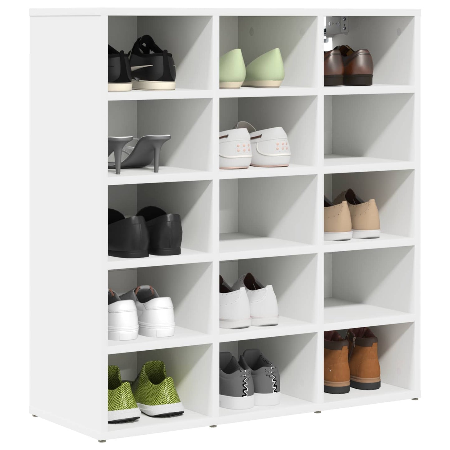 Shoe Cabinet 77.5 x 30 x 83.5 cm Engineered Wood White