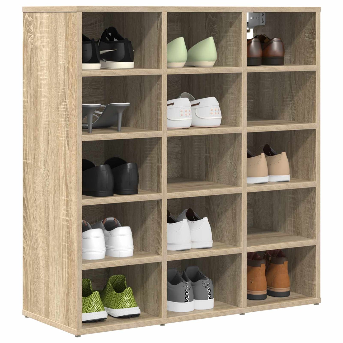 Shoe Cabinet Sonoma Oak 77.5 x 30 x 83.5 cm Engineered Wood
