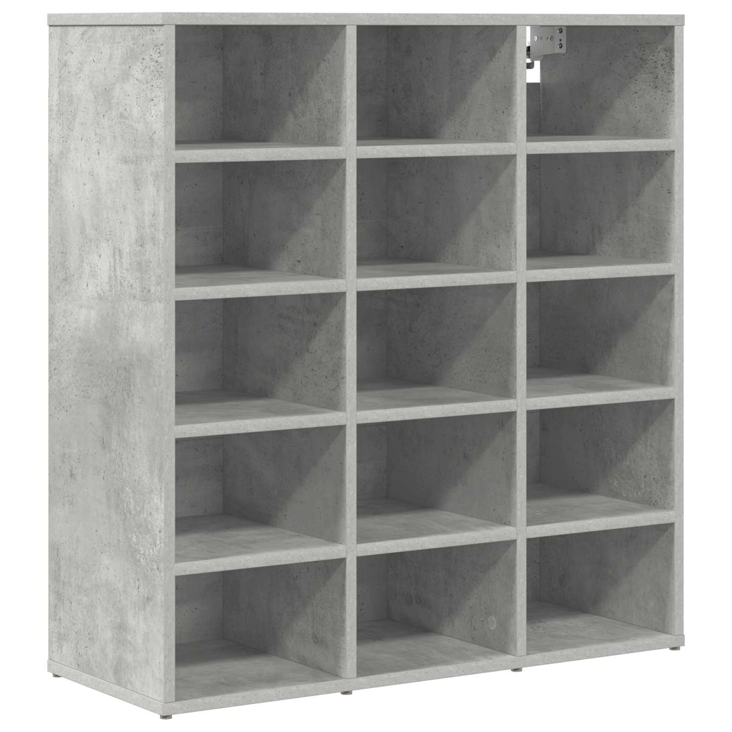 Shoe Cabinet 77.5 x 30 x 83.5 cm Engineered Wood Concrete grey