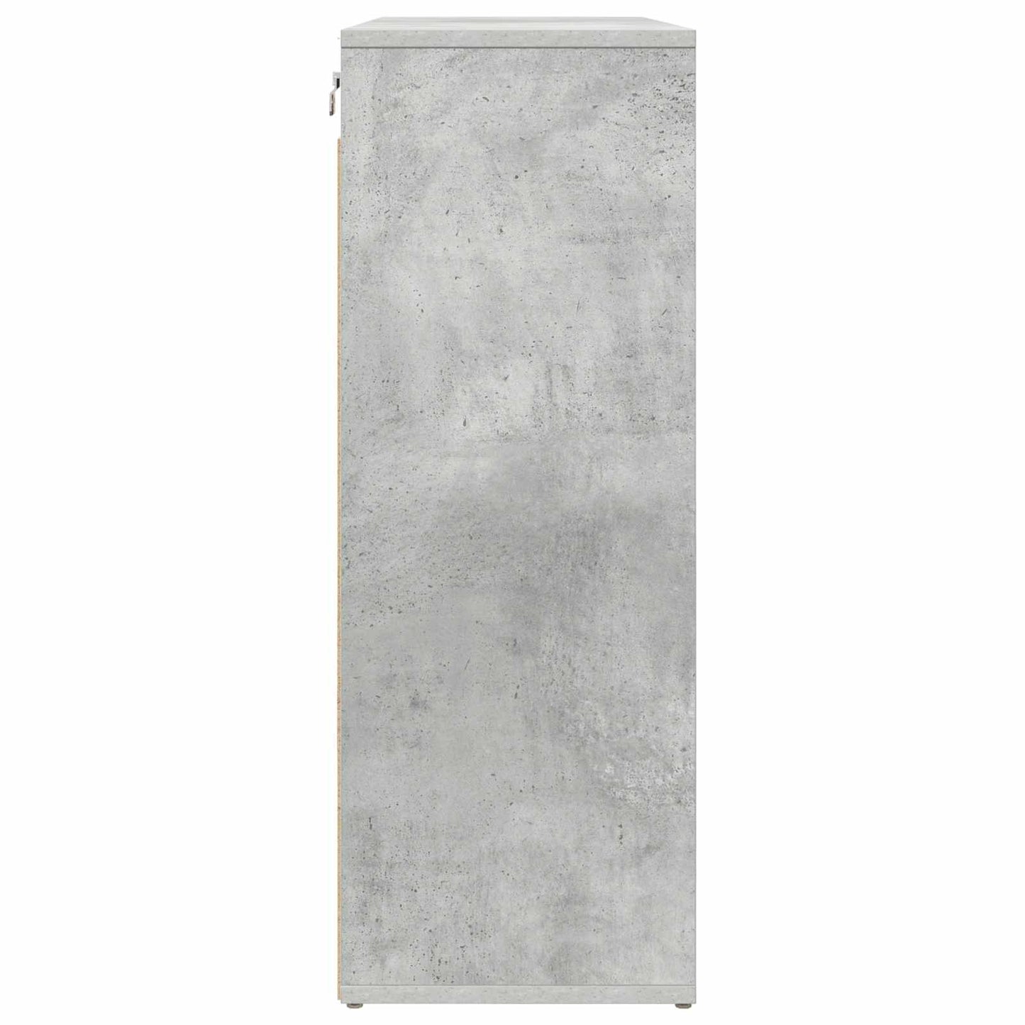 Shoe Cabinet 77.5 x 30 x 83.5 cm Engineered Wood Concrete grey