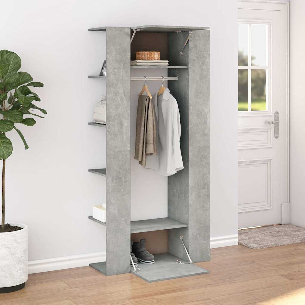 Hallway Cabinet Concrete Grey 97,5x37x99 cm Engineered Wood