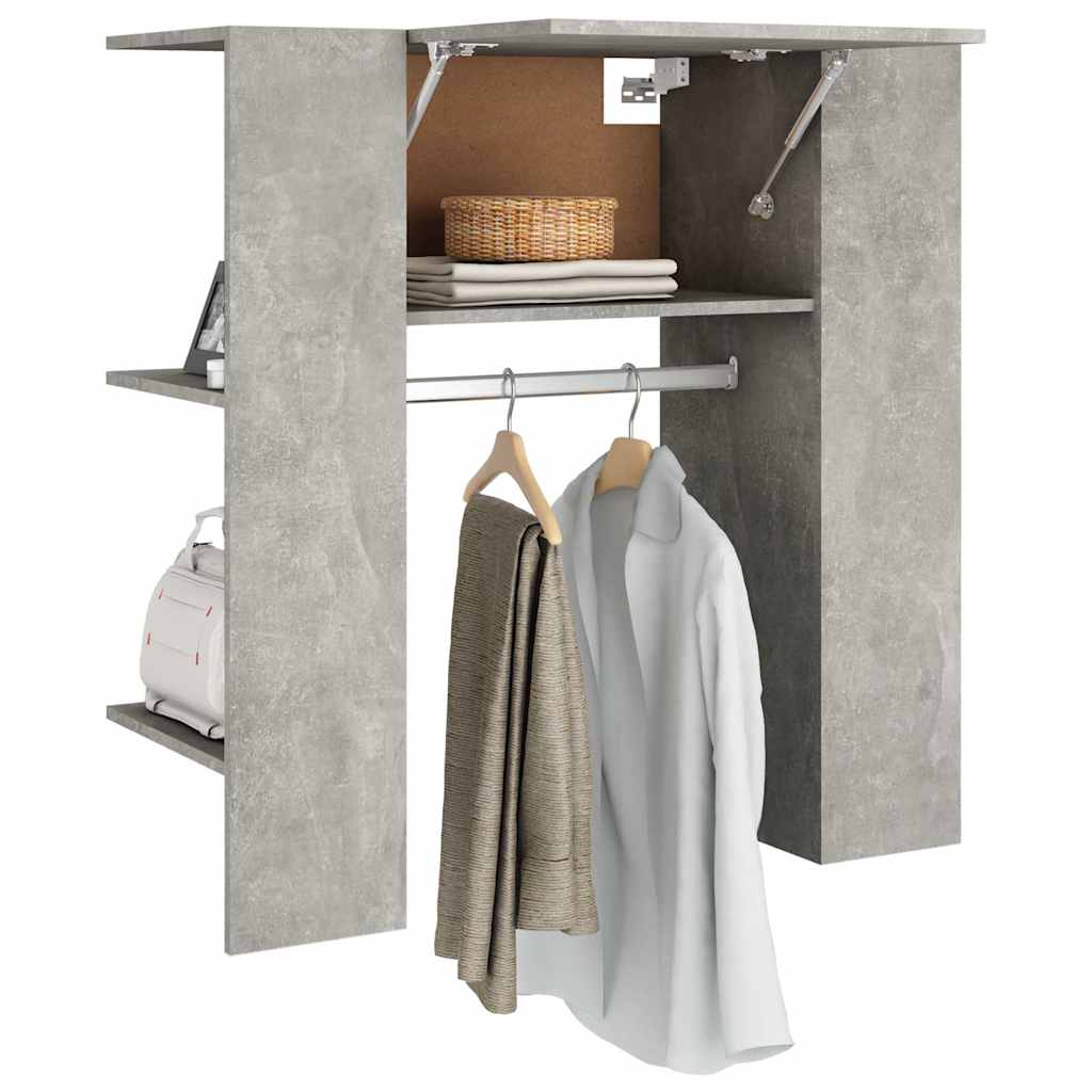 Hallway Cabinet Concrete Grey 97,5x37x99 cm Engineered Wood