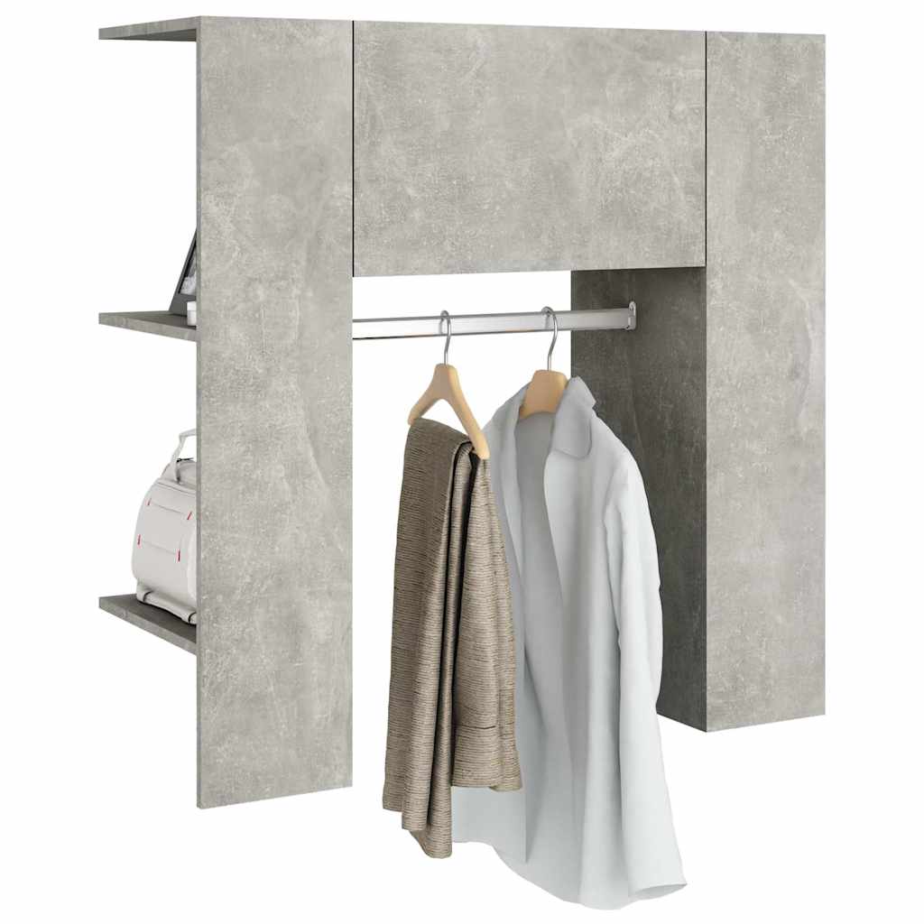 Hallway Cabinet Concrete Grey 97,5x37x99 cm Engineered Wood