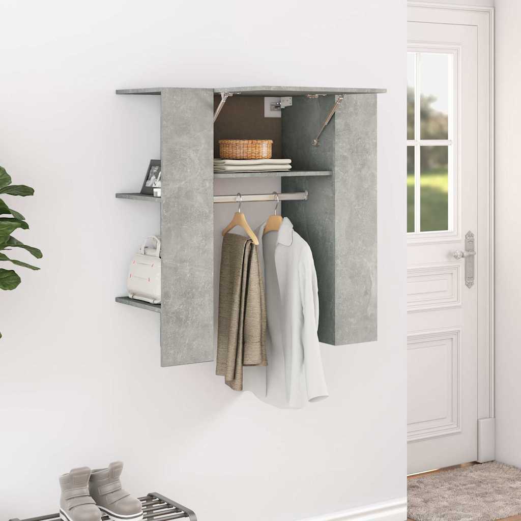 Hallway Cabinet Concrete Grey 97,5x37x99 cm Engineered Wood