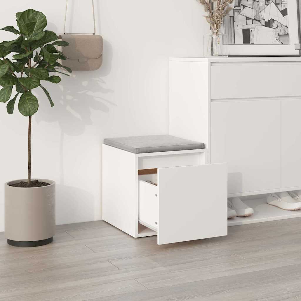 Box Drawer White 40,5x40x40 cm Engineered Wood