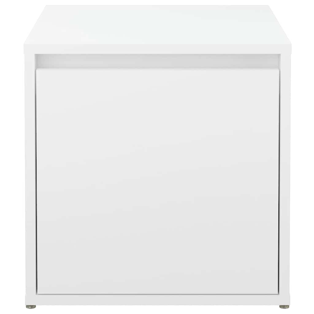 Box Drawer White 40,5x40x40 cm Engineered Wood