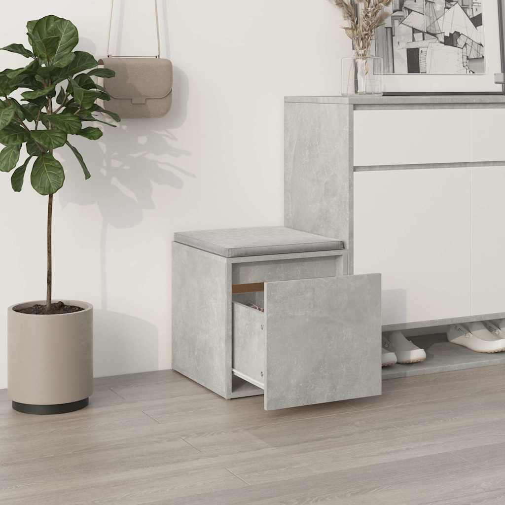 Box Drawer Concrete Grey 40,5x40x40 cm Engineered Wood