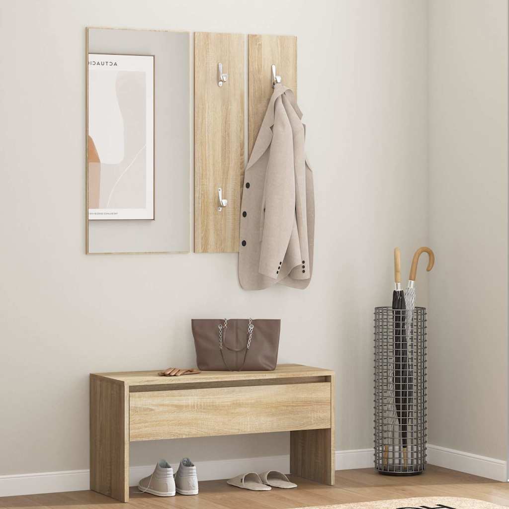 Hallway Furniture Set Sonoma Oak Engineered Wood