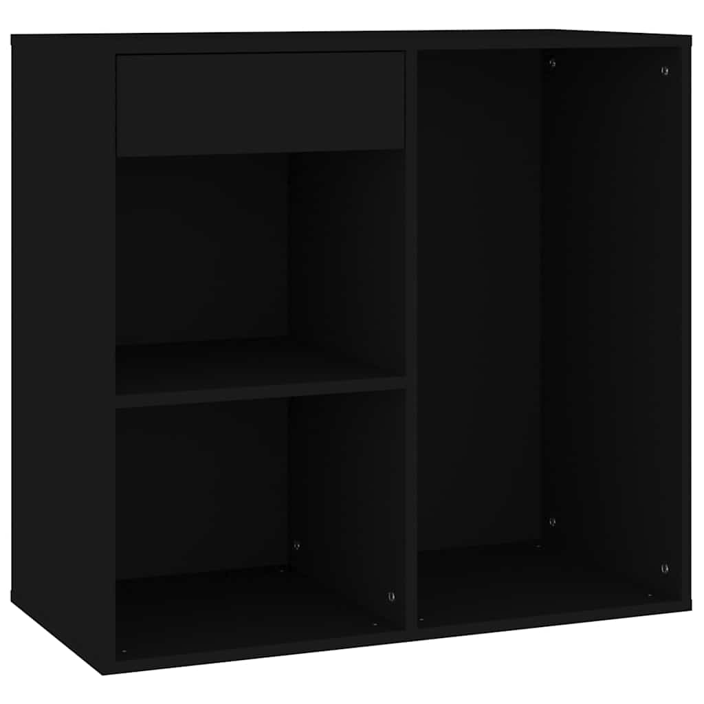 Cosmetic Cabinet Black 80x40x75 cm Engineered Wood