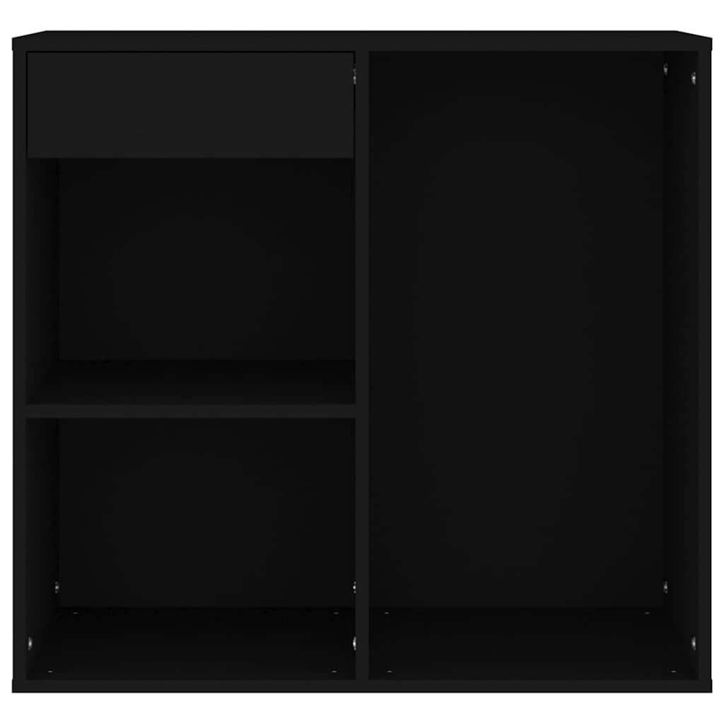 Cosmetic Cabinet Black 80x40x75 cm Engineered Wood