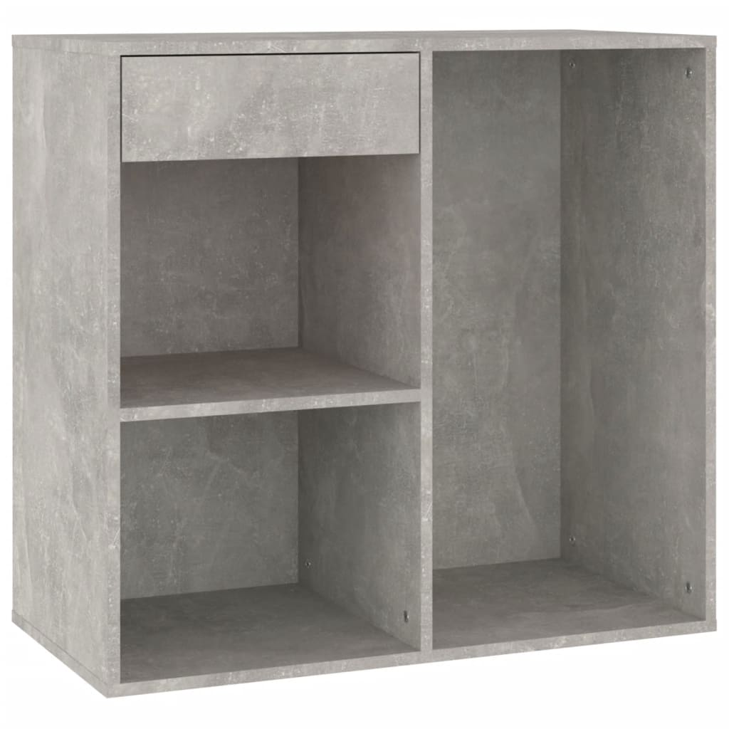 Armoire Cosmétique Béton Gris 80x40x75 cm Bois D'ingénierie