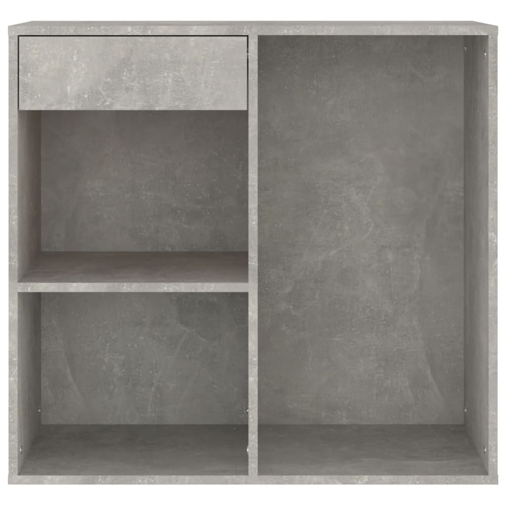 Armoire Cosmétique Béton Gris 80x40x75 cm Bois D'ingénierie