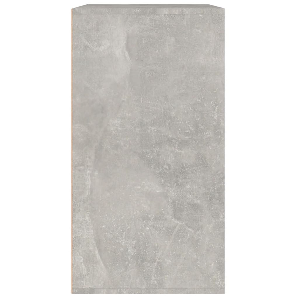 Armoire Cosmétique Béton Gris 80x40x75 cm Bois D'ingénierie