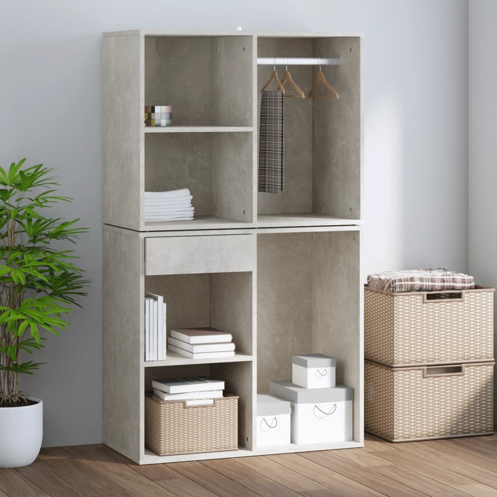 Dressing Cabinet | Concrete Grey | Engineered Wood | Medium