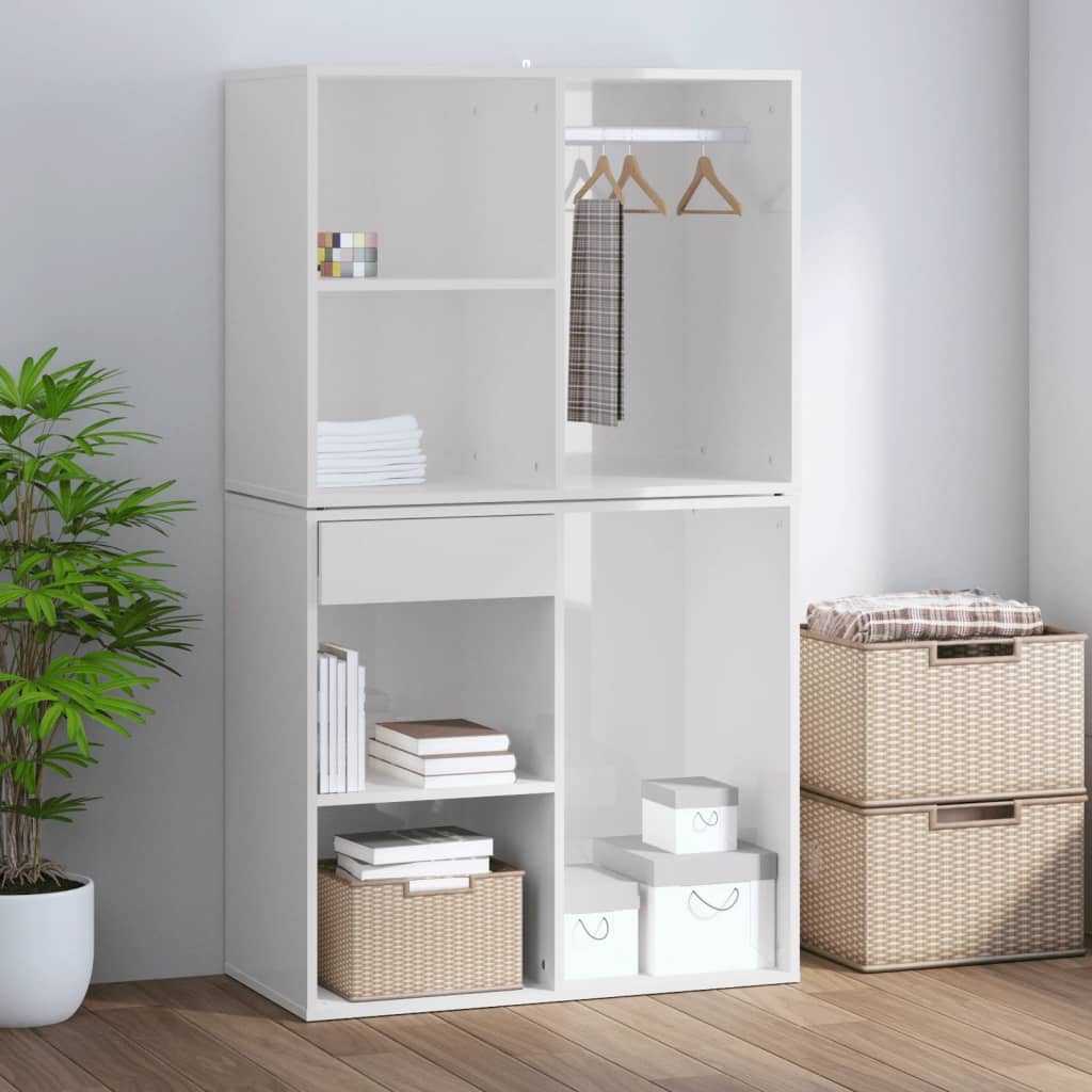 Dressing Cabinet | High gloss white | Engineered wood | Medium | Storage