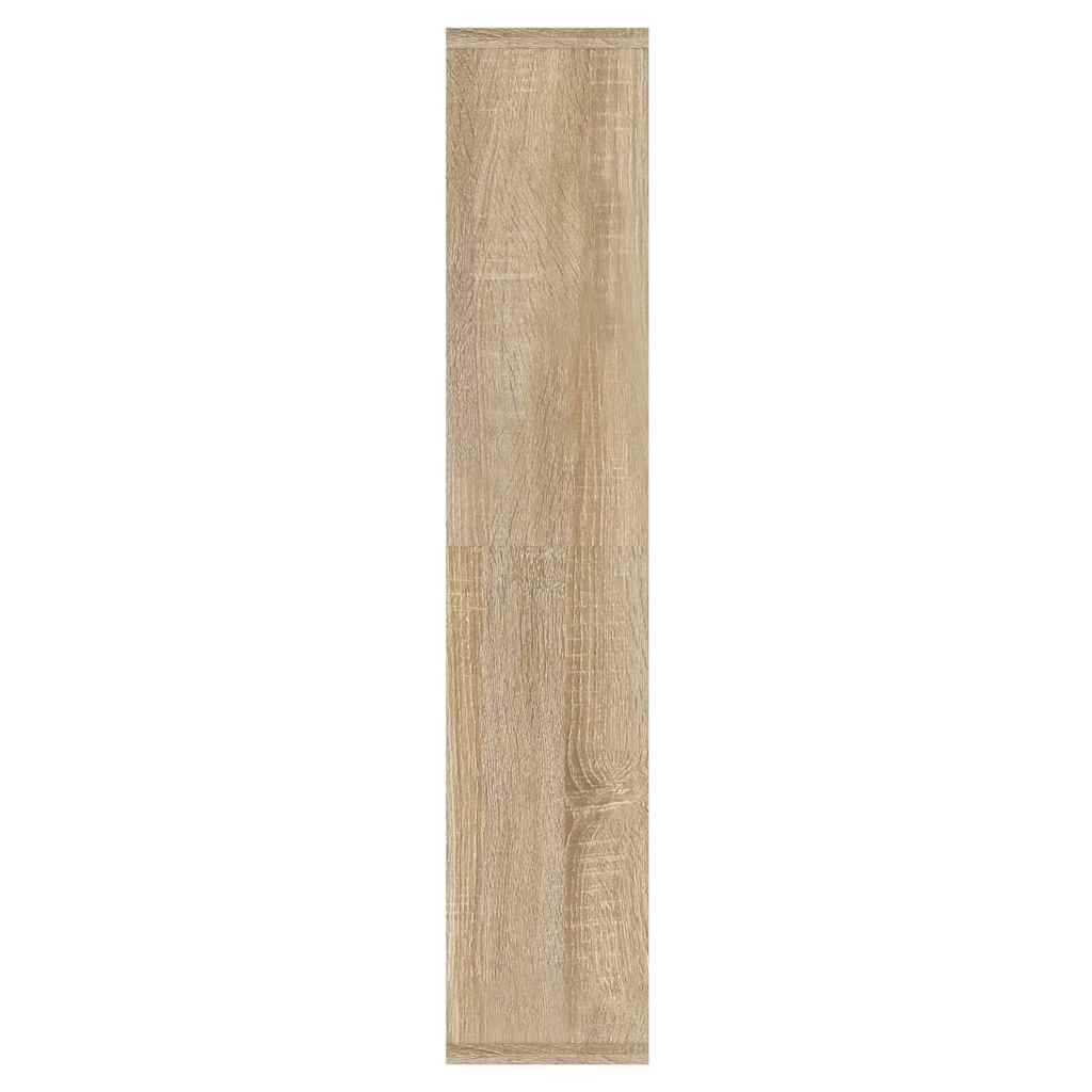 Mirror Cabinet with LED Sonoma Oak 91x15x76,5 cm