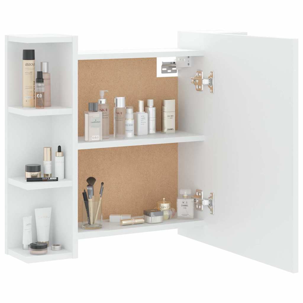 Mirror Cabinet with LED White 70x16,5x60 cm