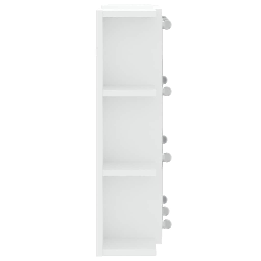 Mirror Cabinet with LED White 70x16,5x60 cm