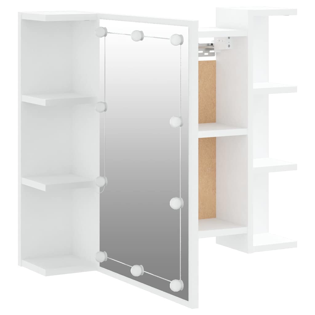 Mirror Cabinet with LED White 70x16,5x60 cm