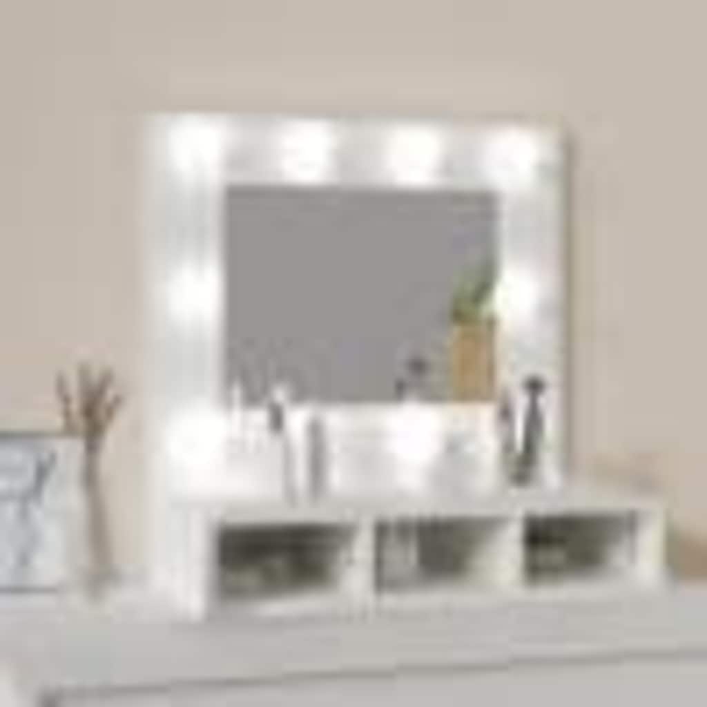 Mirror Cabinet with LED White 60x31,5x62 cm