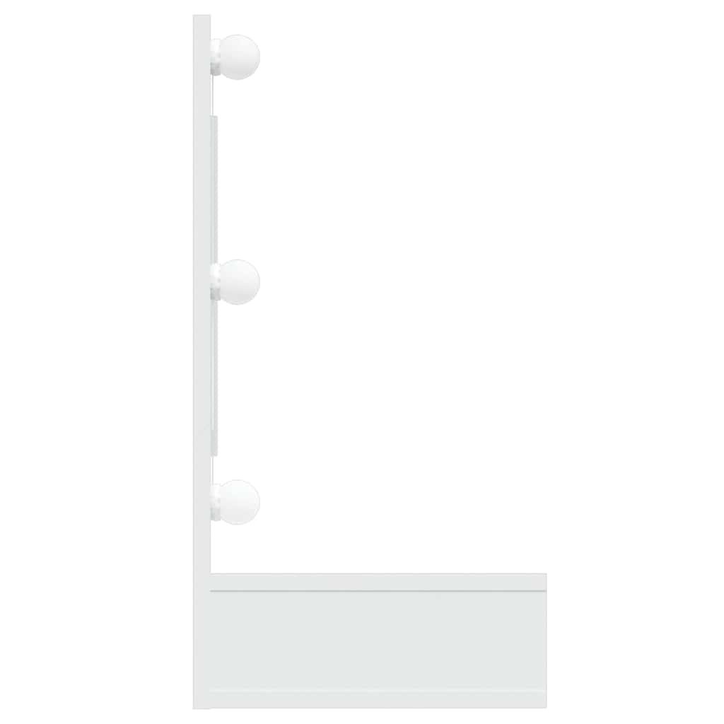 Mirror Cabinet with LED White 90x31,5x62 cm