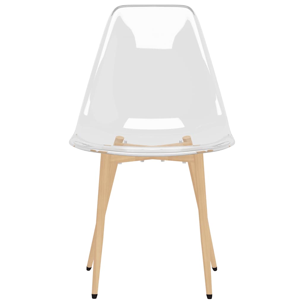 Dining Chairs 2 pcs Transparent PET