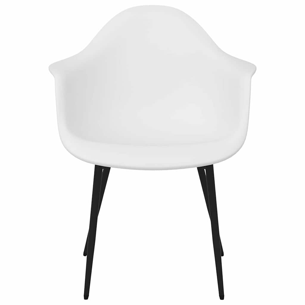 Dining Chairs 2 pcs White PP