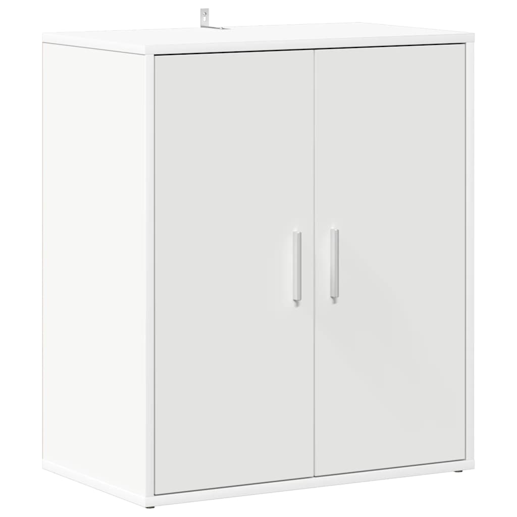 808918 vidaXL Shoe Cabinet White 60x35x70 cm Engineered Wood