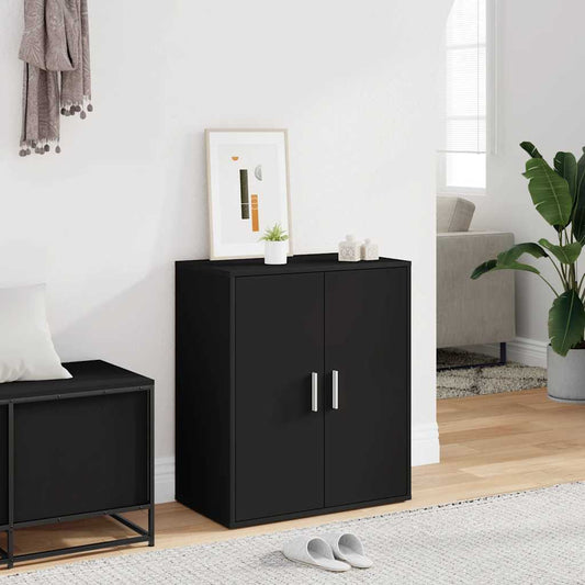 Shoe cabinets 60 x 35 x 70 cm Black 5 shelves for shoes