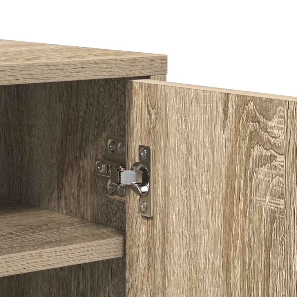 Shoe Cabinet | Sonoma oak | Engineered wood | Compact