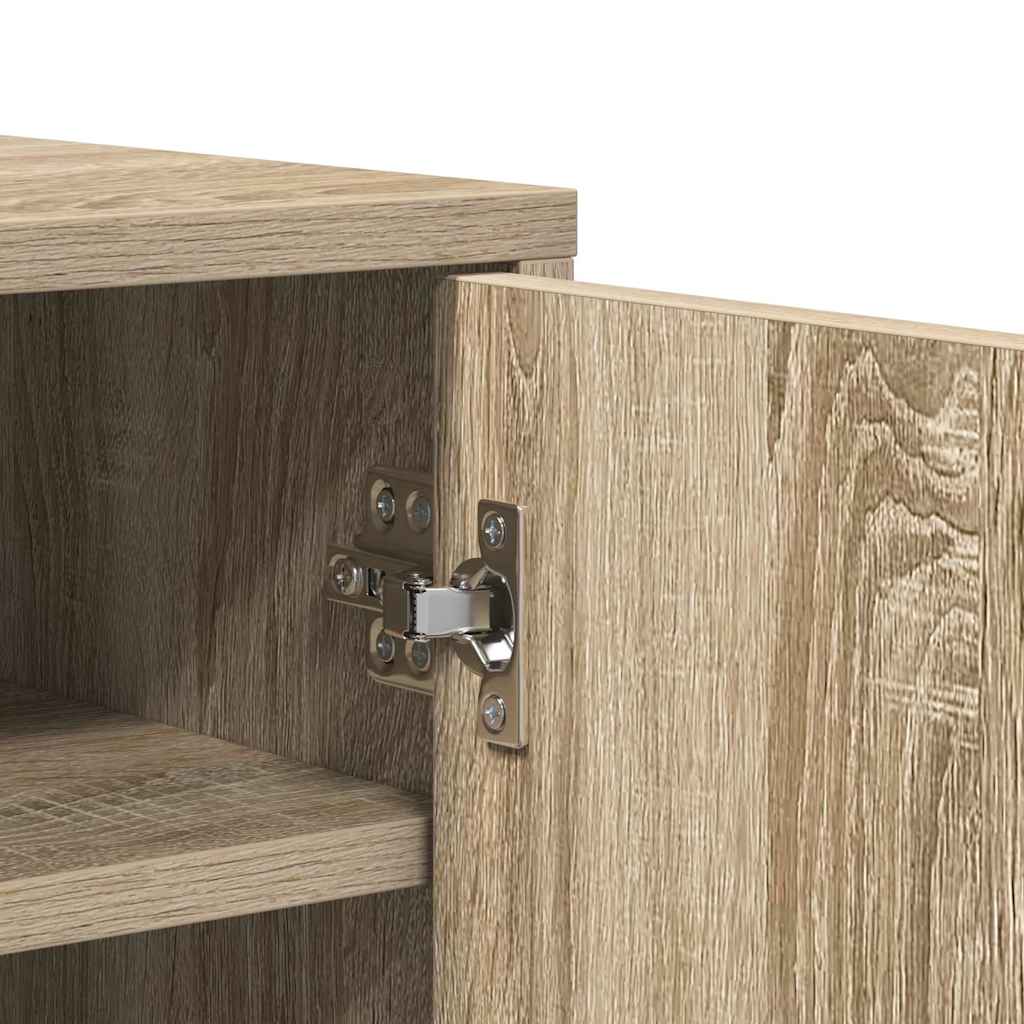 Shoe Cabinet Sonoma Oak 60x35x70 cm Engineered Wood