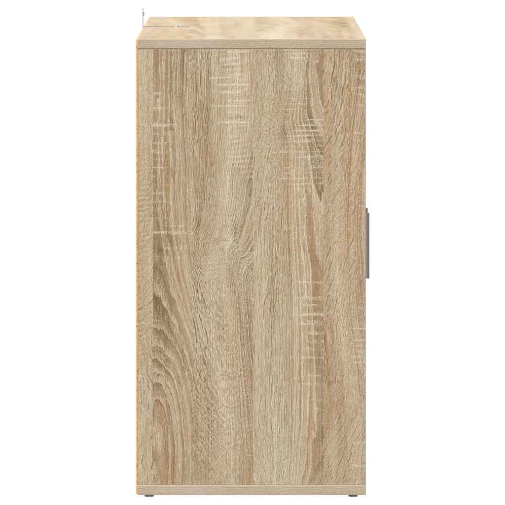 Shoe Cabinet Sonoma Oak 60x35x70 cm Engineered Wood