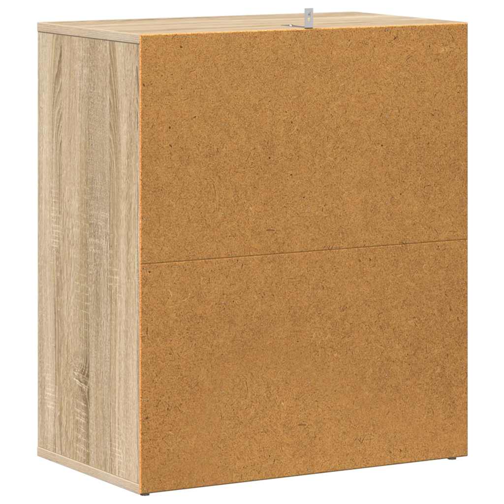 Shoe Cabinet | Sonoma oak | Engineered wood | Compact
