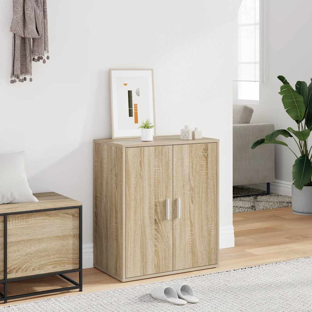 Shoe Cabinet | Sonoma oak | Engineered wood | Compact