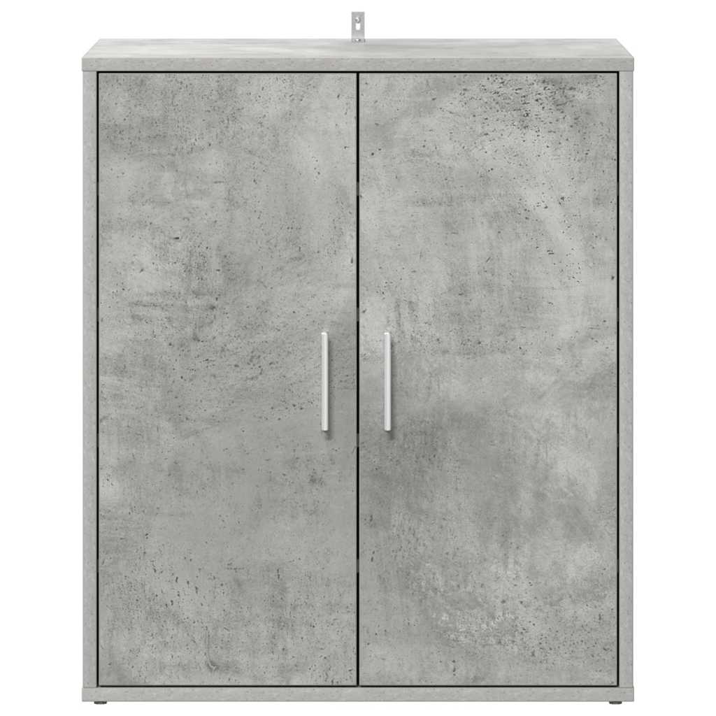 Shoe Cabinet Concrete Grey 60x35x70 cm Engineered Wood