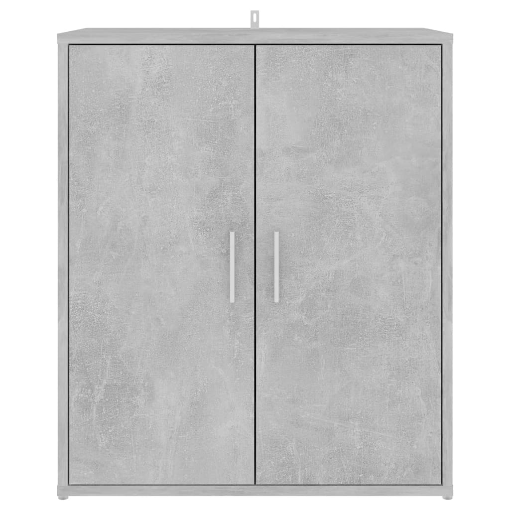 vidaXL Shoe Cabinet Concrete Grey 60x35x70 cm Engineered Wood