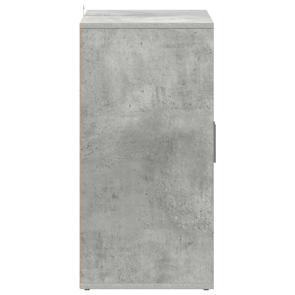 Shoe Cabinet Concrete Grey 60x35x70 cm Engineered Wood