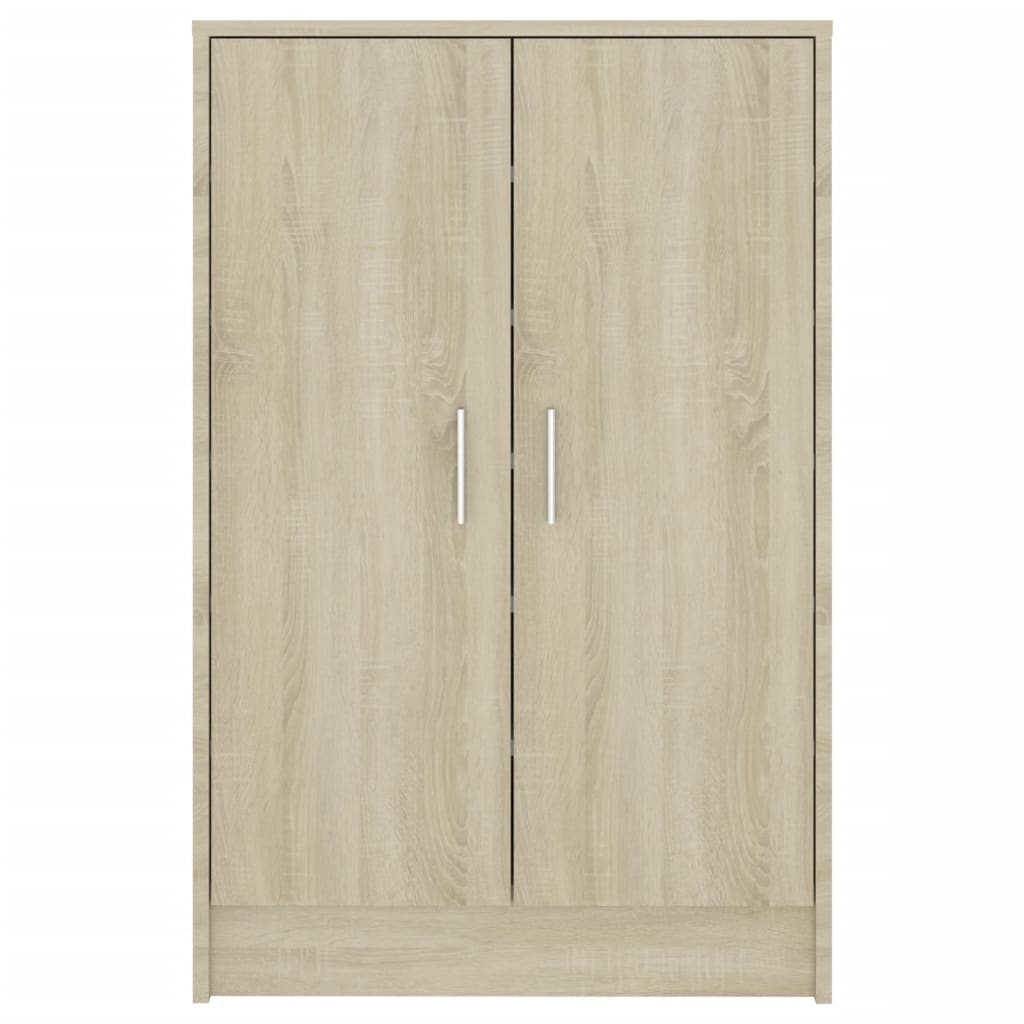 vidaXL Shoe Cabinet Sonoma Oak 60x35x92 cm Engineered Wood