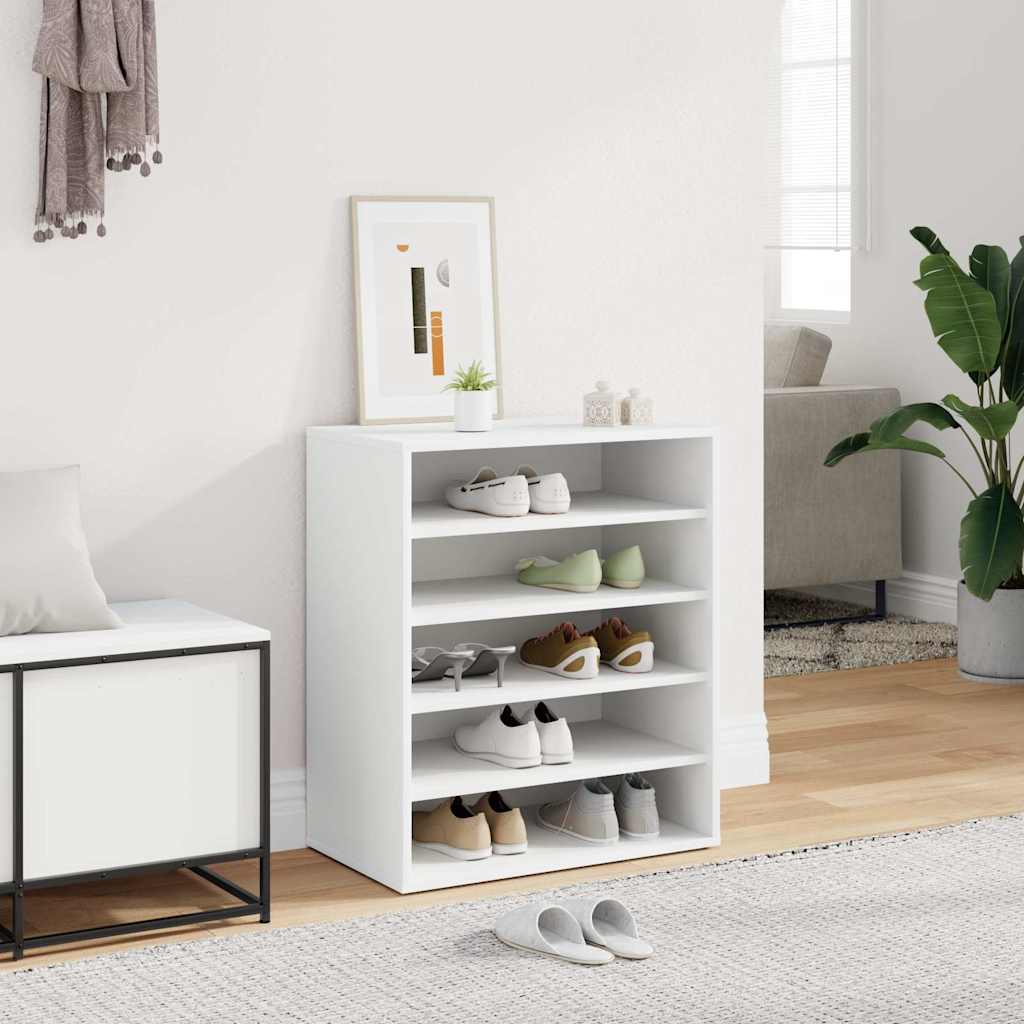Shoe Cabinet White 60x35x70 cm Engineered Wood