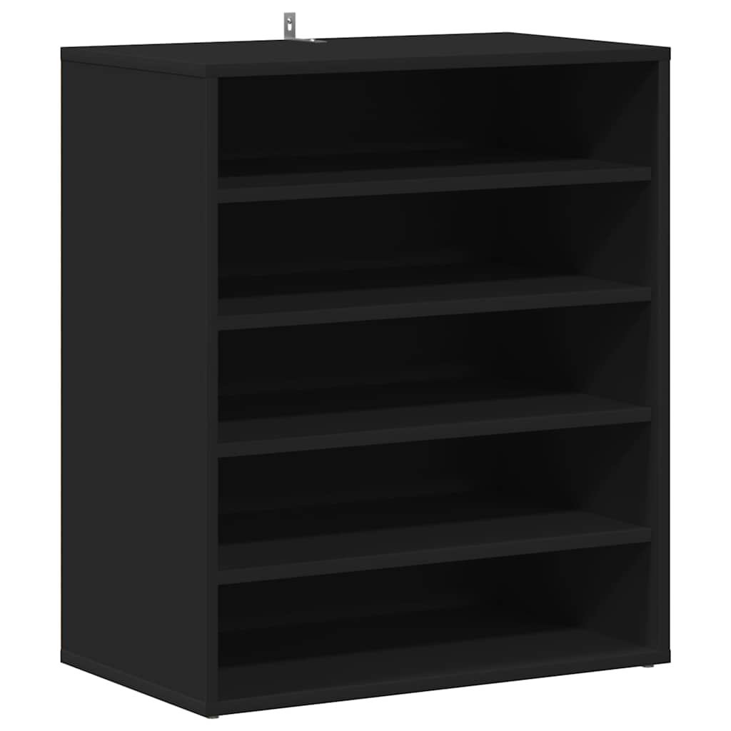 Shoe Cabinet Black 60x35x70 cm Engineered Wood