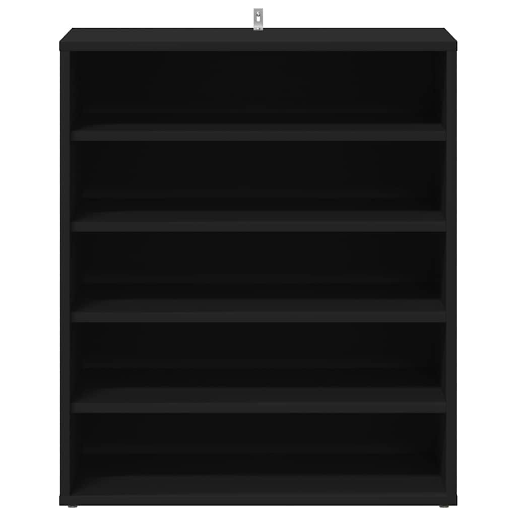 Shoe Cabinet Black 60x35x70 cm Engineered Wood