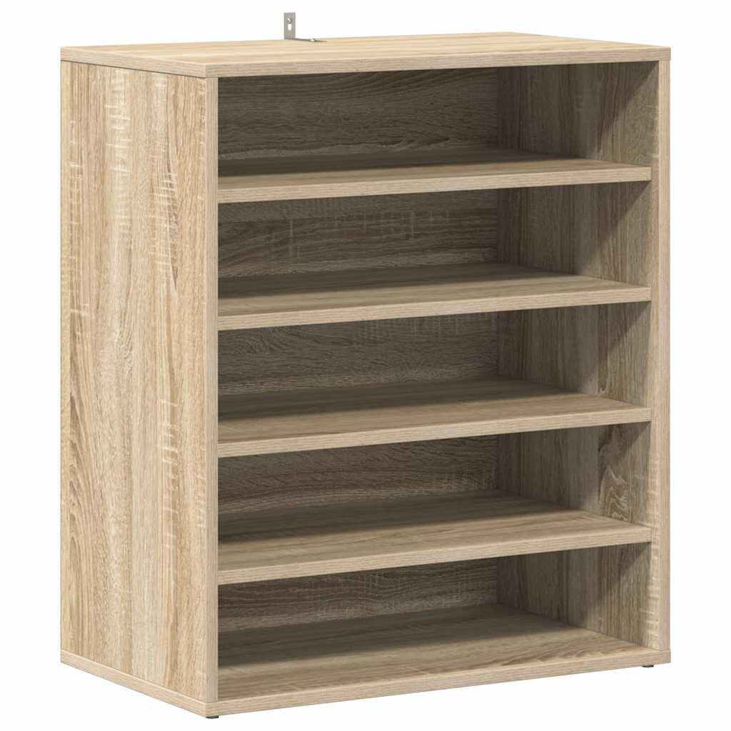 Shoe Cabinet Sonoma Oak 60x35x70 cm Engineered Wood