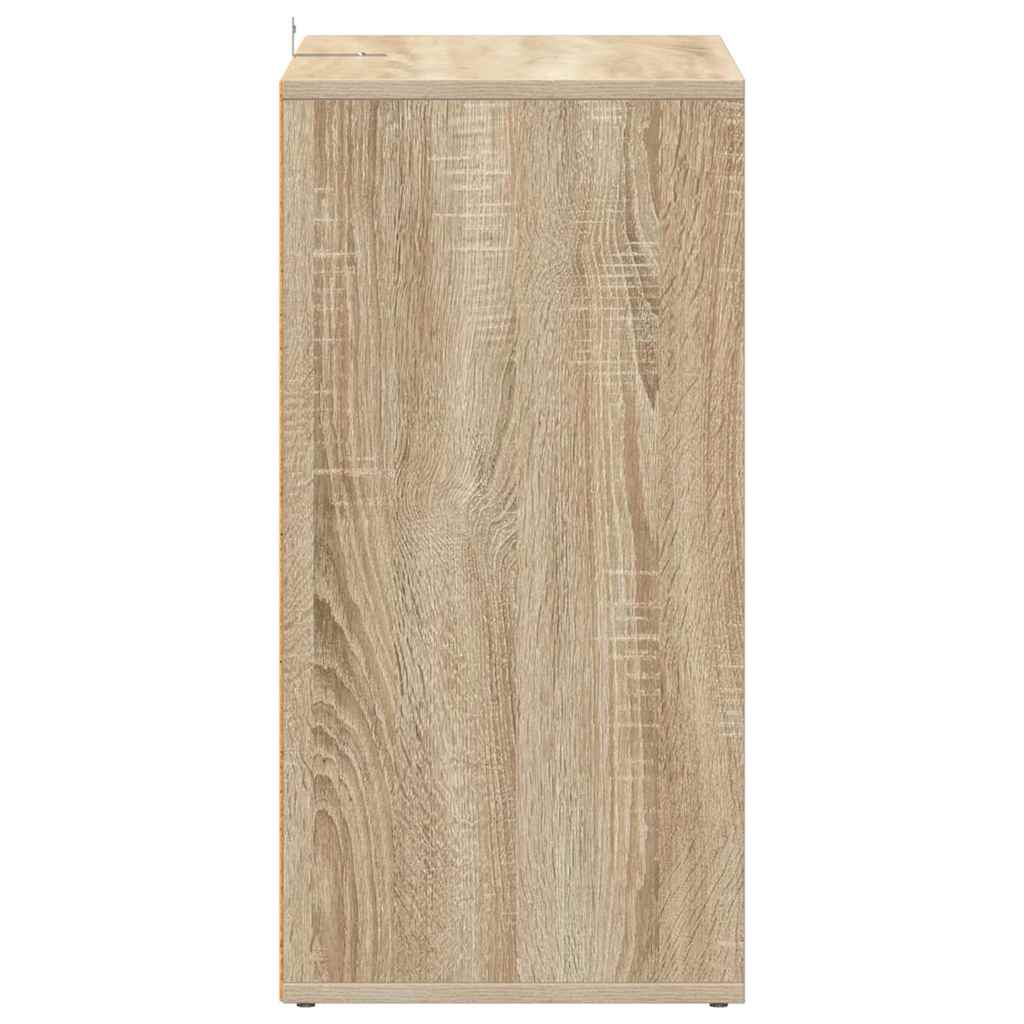 Shoe Cabinet Sonoma Oak 60x35x70 cm Engineered Wood
