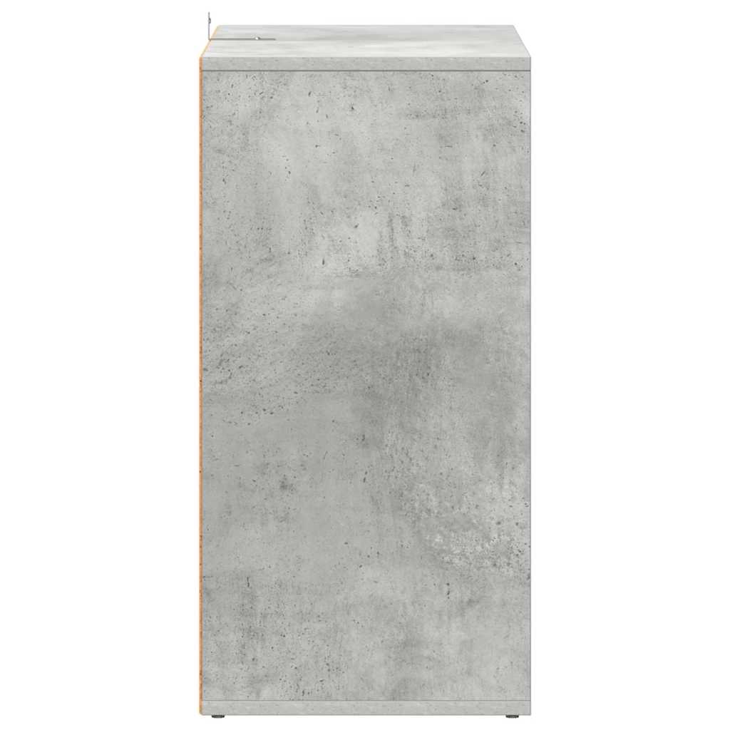 Shoe Cabinet Concrete Grey 60x35x70 cm Engineered Wood