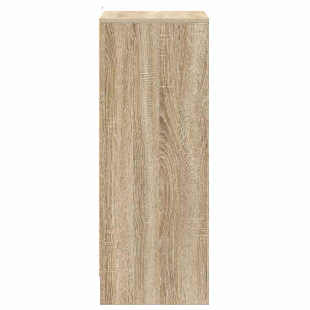 808948 vidaXL Shoe Cabinet Sonoma Oak 60x35x92 cm Engineered Wood